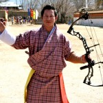 A Bhutanese archer wearing his Gho.