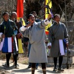 Scenes from an impromptu archery match.